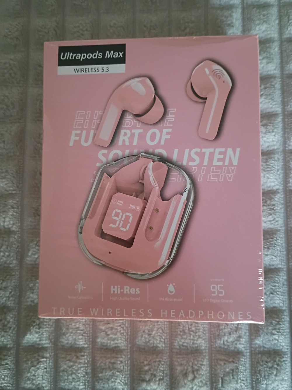 Ultrapods Max Wireless 5.3 Bluetooth Earbuds - Pink - New Sealed